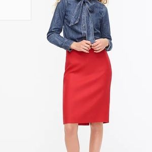 J CREW Women's Sz 8 Wool Pencil Skirt